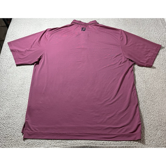 Footjoy Polo Shirt Mens XL Stripe Tour Issue Performance Stretch FJ Logo - Picture 5 of 15